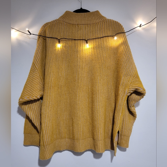 Topshop Small Mustard Mockneck Sweater - Picture 5 of 12
